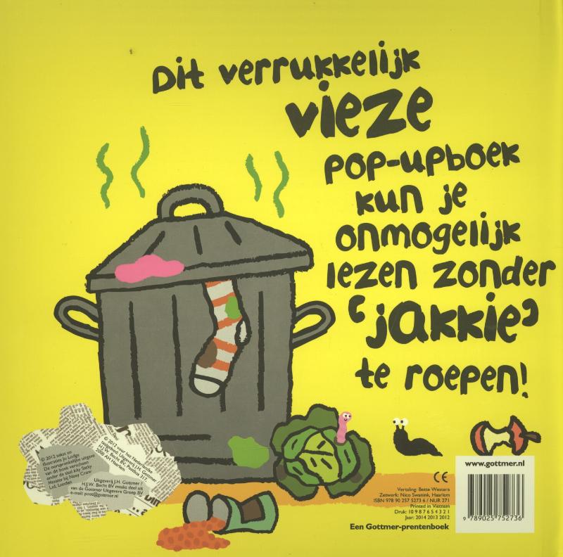Achterkant van Het jakkiekakkiemonster