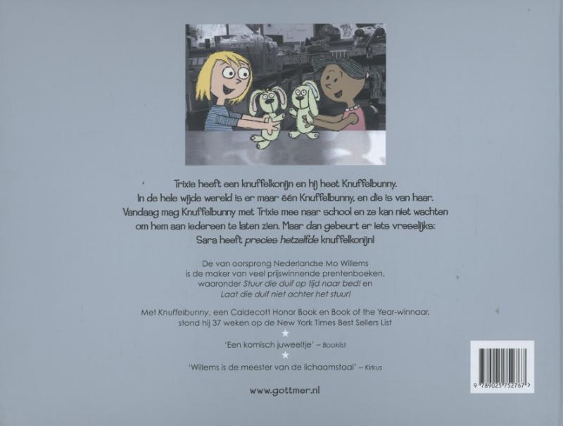 Achterkant van Knuffelbunny