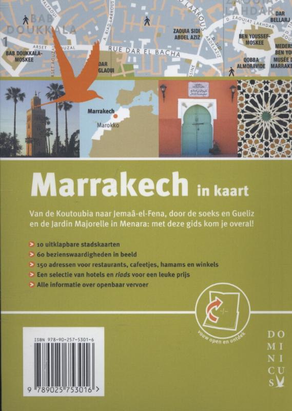 Achterkant van Marrakech in kaart