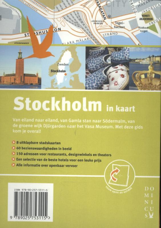 Achterkant van Stockholm in kaart