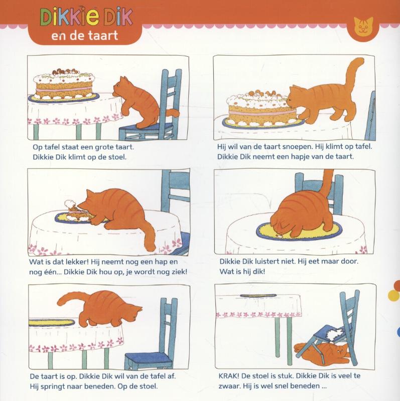 Achterkant van Dikkie Dik + vriendjes magazine