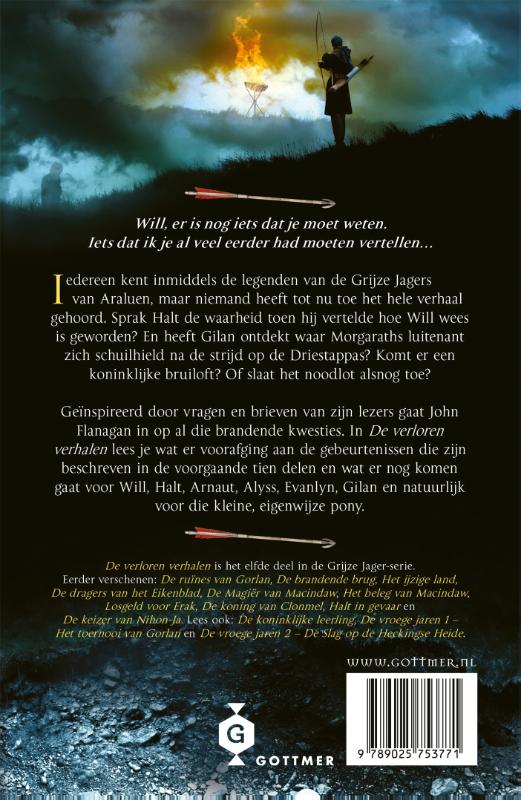 Achterkant van De verloren verhalen