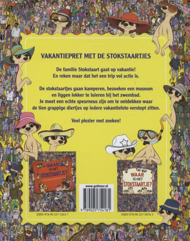 Achterkant van Waar is het stokstaartje?