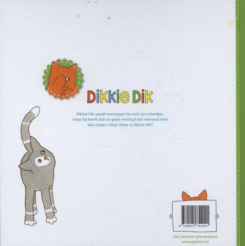 Achterkant van Waar is Dikkie Dik?