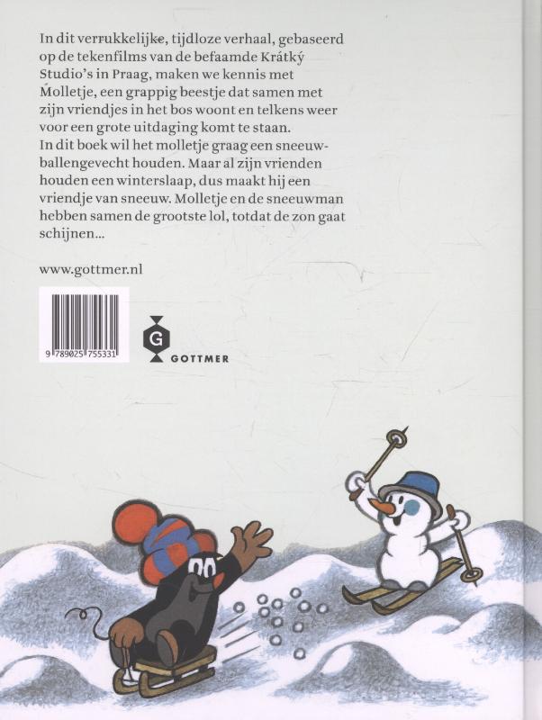 Achterkant van Molletje en de sneeuwman