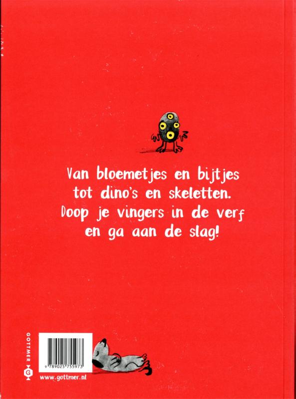 Achterkant van Echte kunst met je vingers