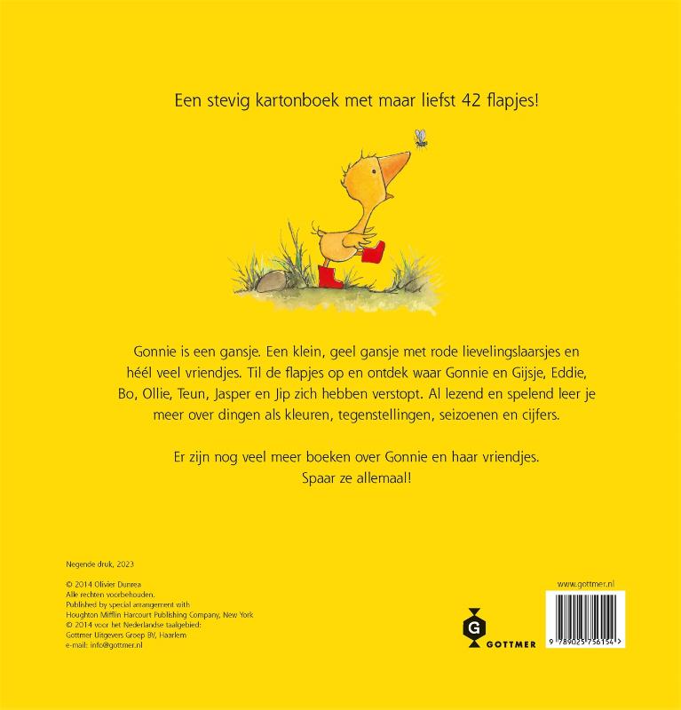 Achterkant van Gonnie en vriendjes in ganzenpas