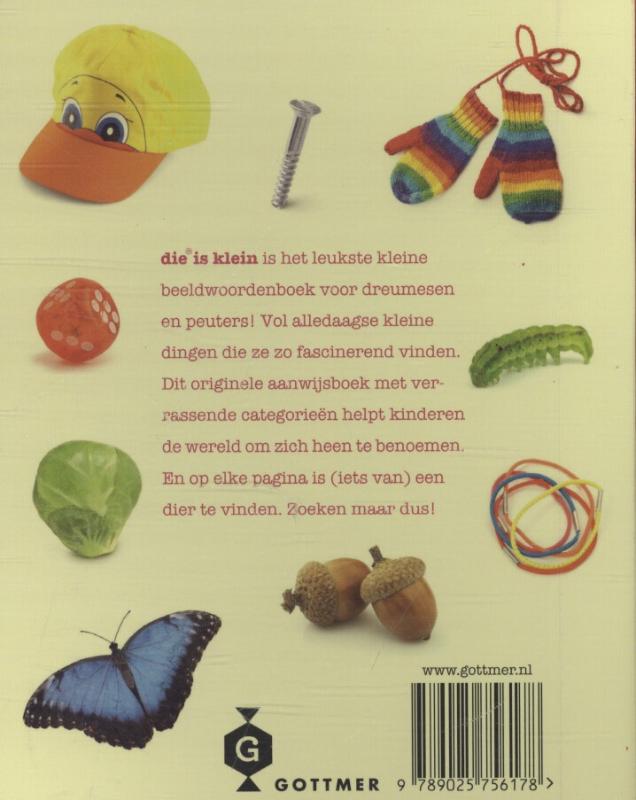 Achterkant van Die is klein