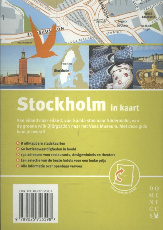 Achterkant van Stockholm in kaart