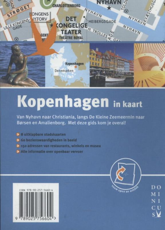 Achterkant van Kopenhagen in kaart