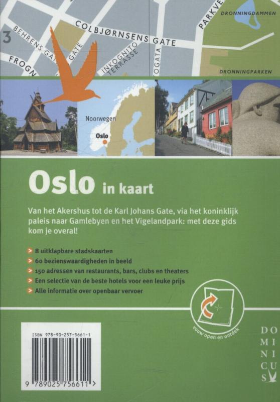 Achterkant van Oslo in kaart