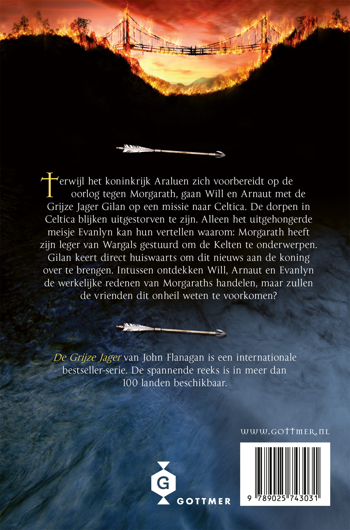 Achterkant van De brandende brug
