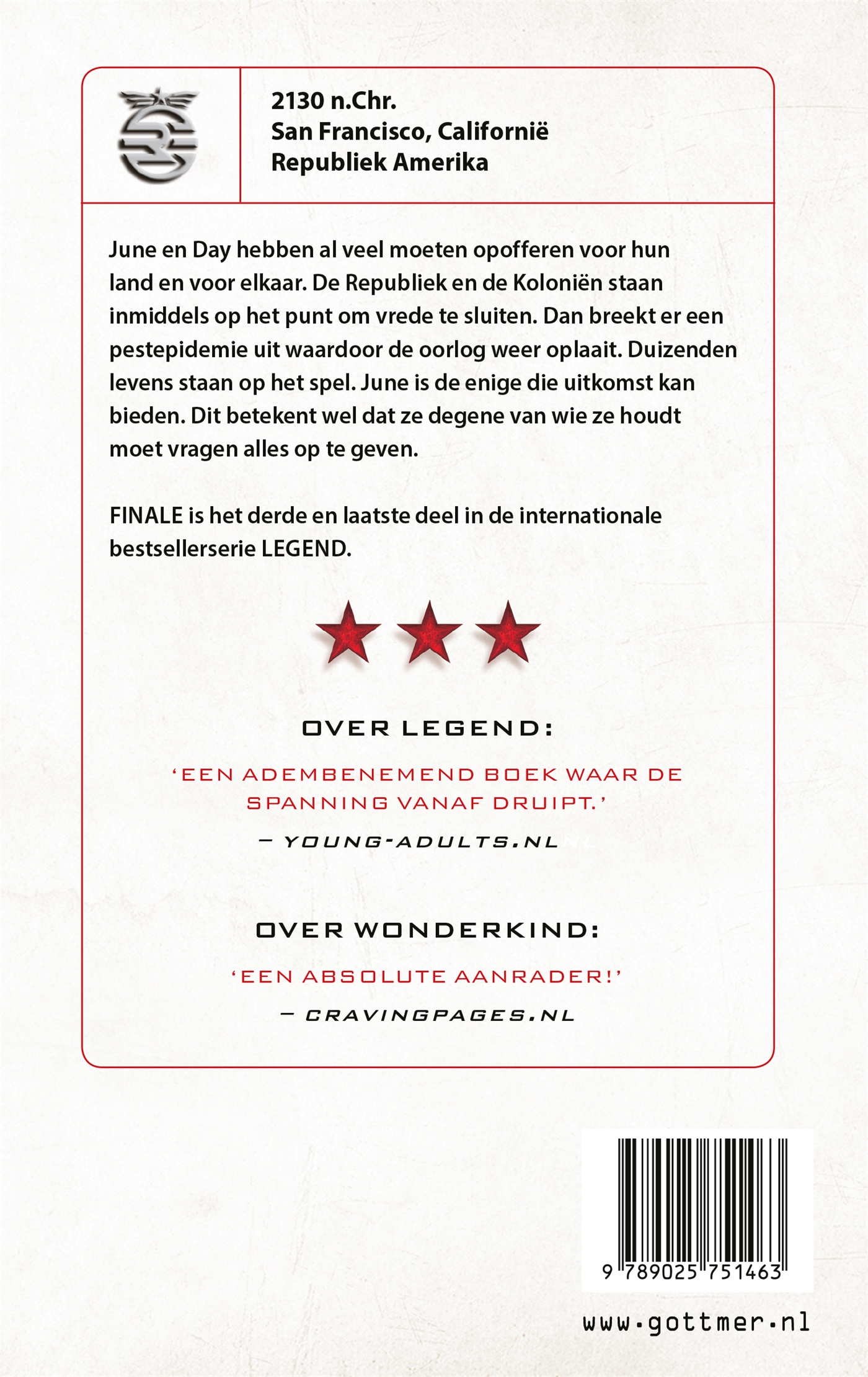 Achterkant van Finale