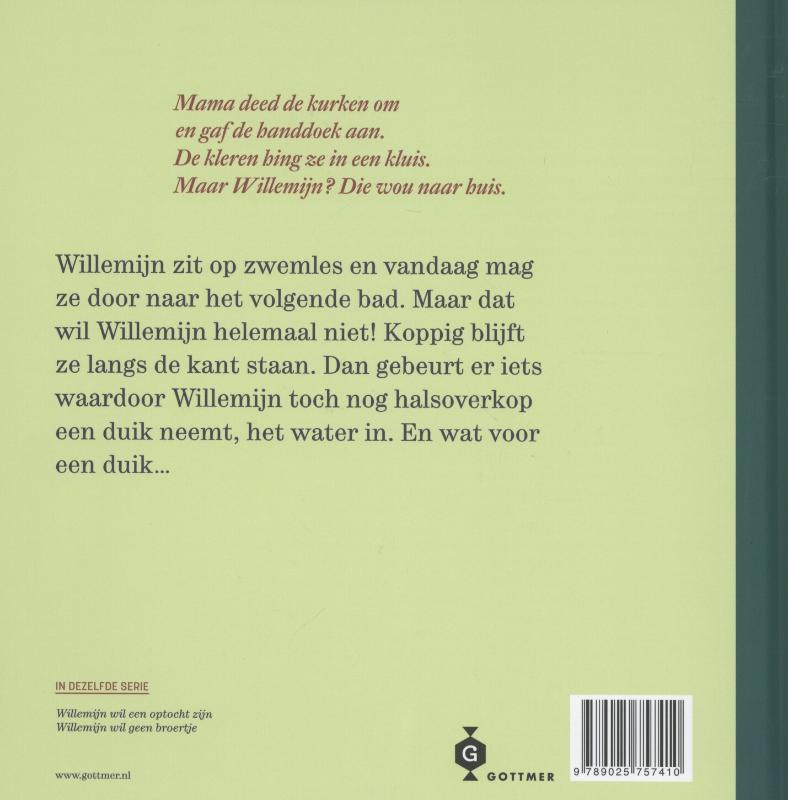 Achterkant van Willemijn wil niet zwemmen