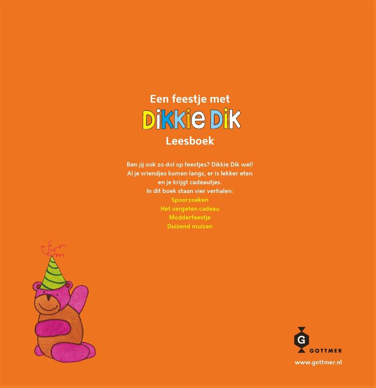 Achterkant van Een feestje met Dikkie Dik