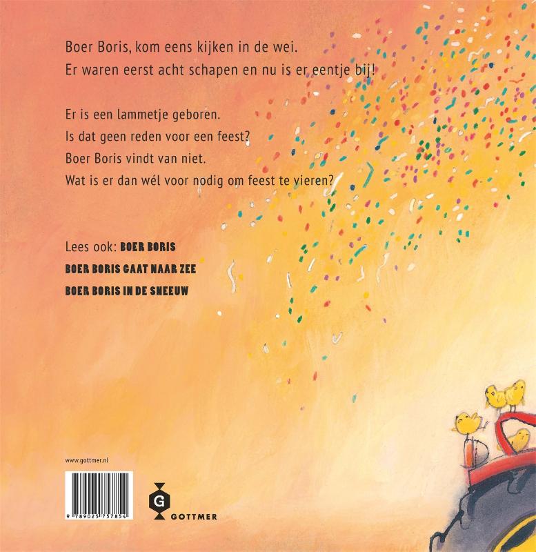 Achterkant van Boer Boris wil geen feest!