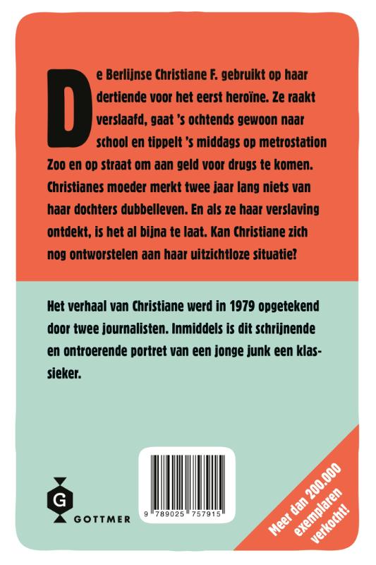 Achterkant van Christiane F.