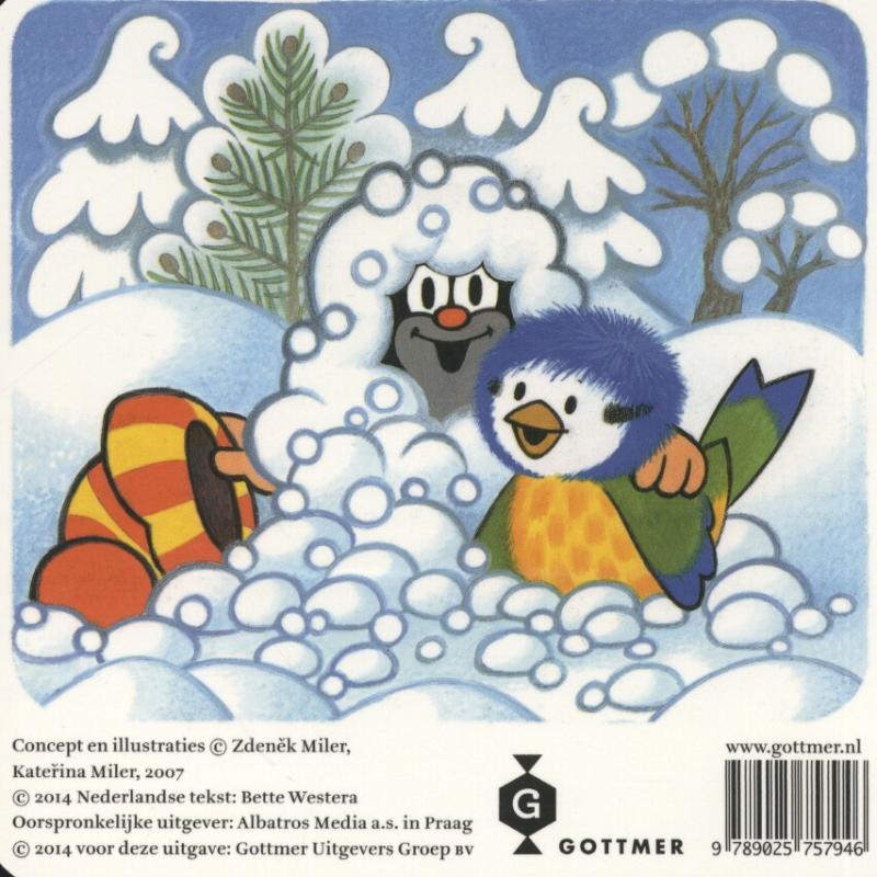 Achterkant van Molletje in de winter