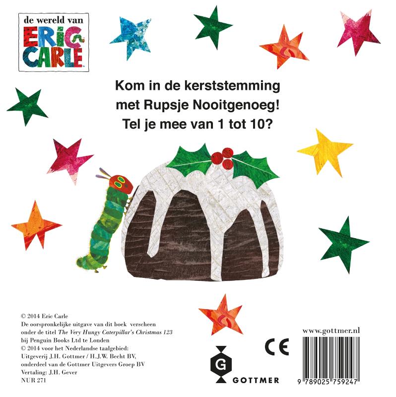 Achterkant van Kerstmis 123