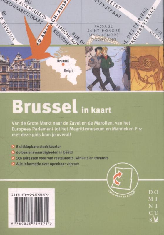 Achterkant van Brussel in kaart