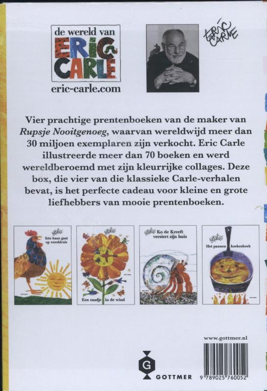 Achterkant van De Eric Carle minibibliotheek