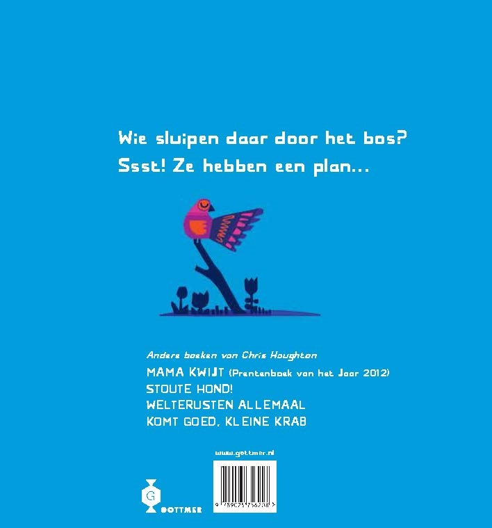 Achterkant van Ssst! We hebben een plan
