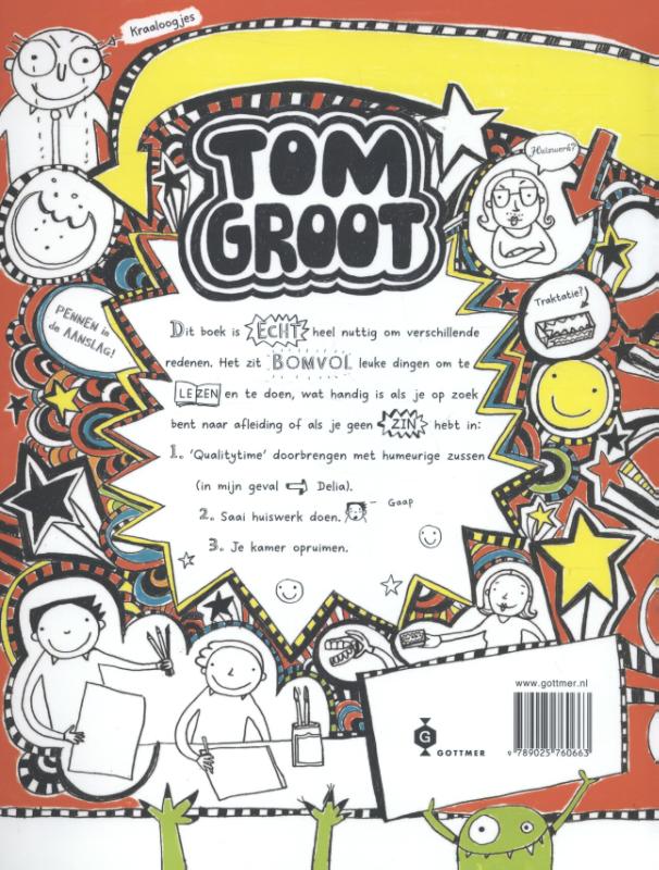 Achterkant van Tom Groot