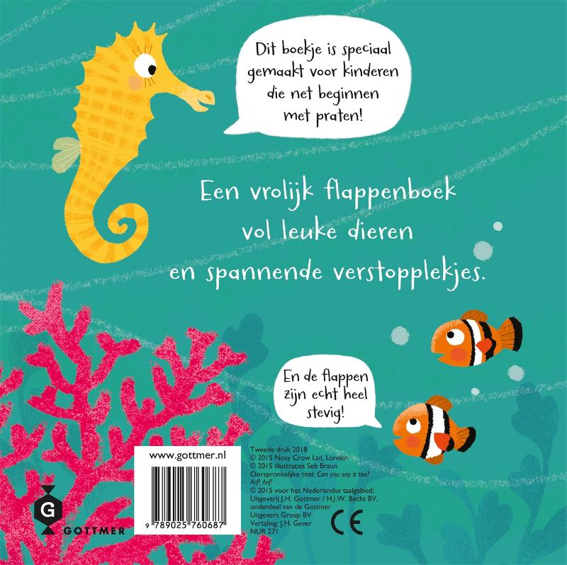 Achterkant van Arf! Arf!