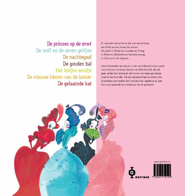 Achterkant van Er was eens een prins en die wou een prinses (met cd)