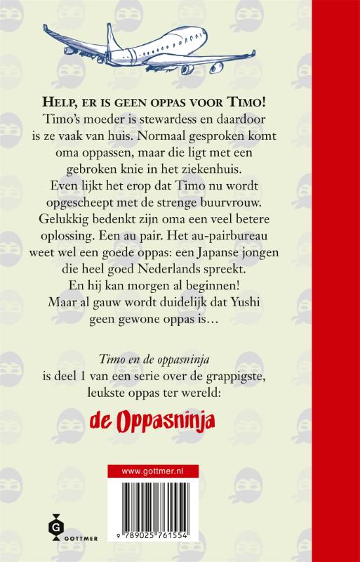 Achterkant van Timo en de oppasninja