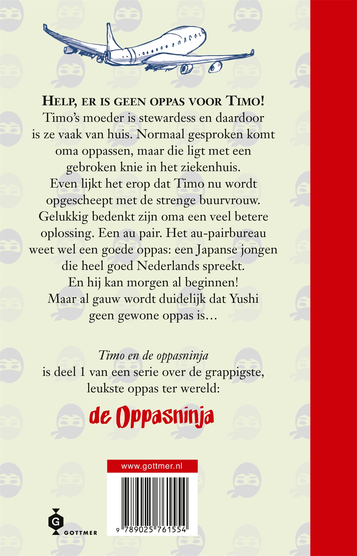 Achterkant van Timo en de oppasninja