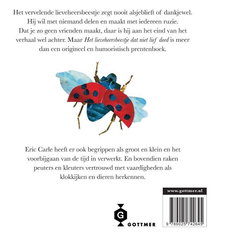Achterkant van Het lieveheersbeestje dat niet lief deed