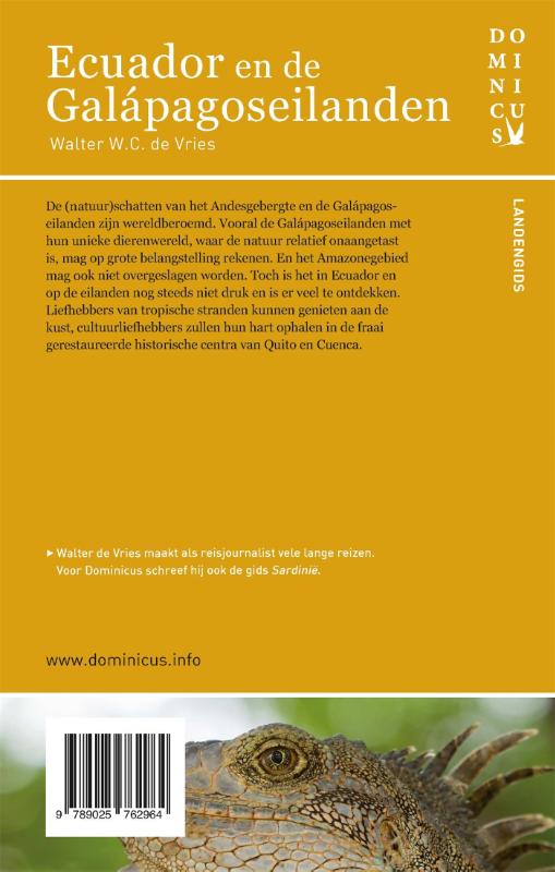 Achterkant van Ecuador en de Galápagoseilanden