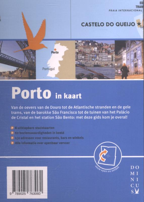 Achterkant van Porto in kaart