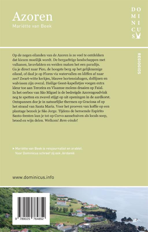 Achterkant van Azoren