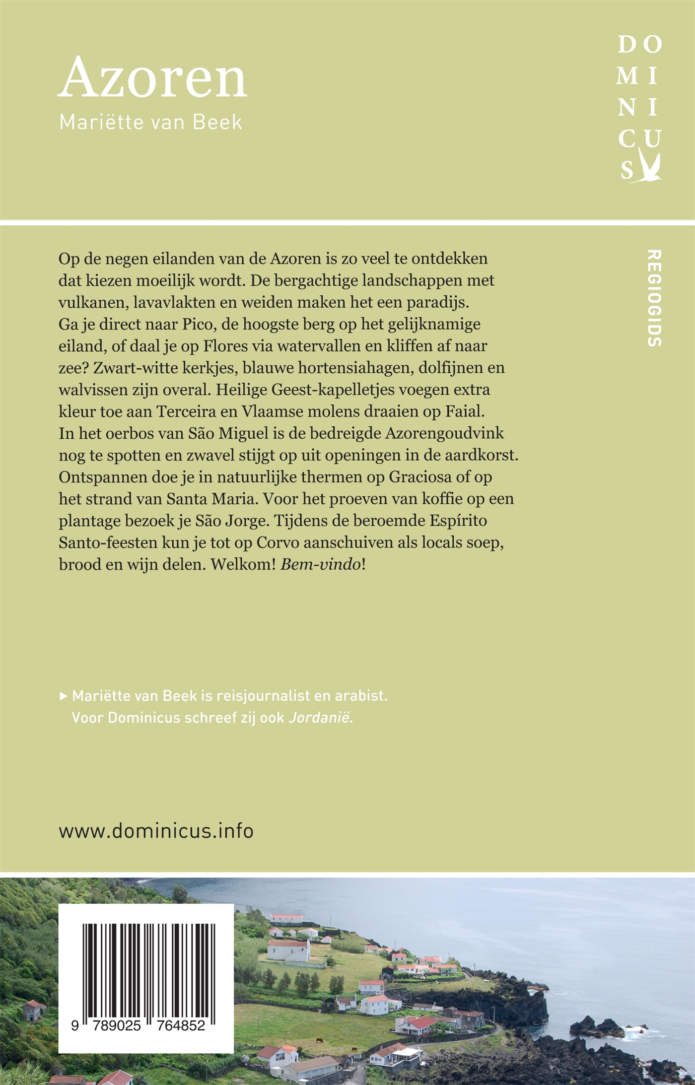 Achterkant van Azoren