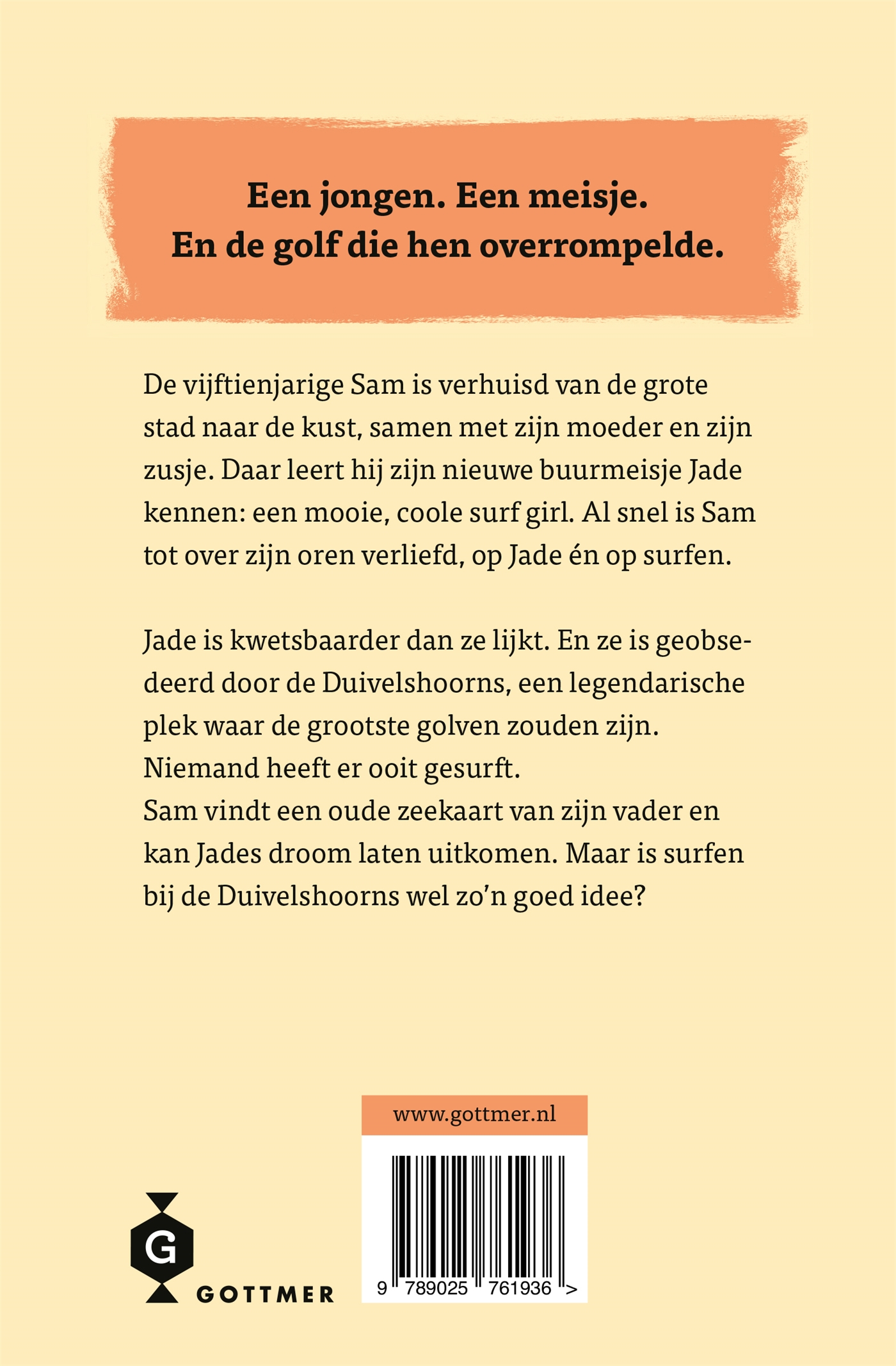 Achterkant van Surf!