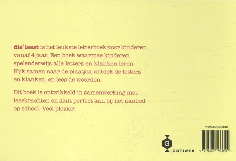 Achterkant van Die® leest
