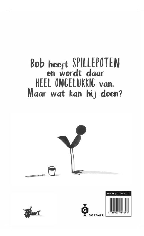 Achterkant van Bob maakt kunst