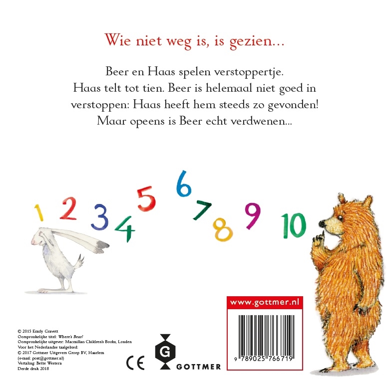 Achterkant van Waar is Beer?