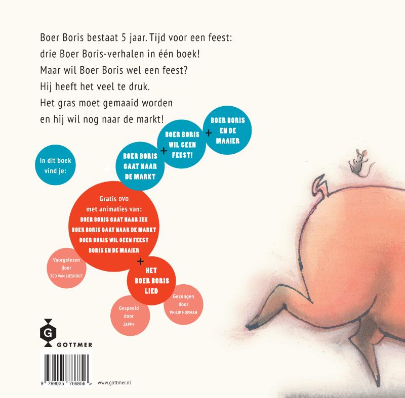Achterkant van De dikke Boer Boris