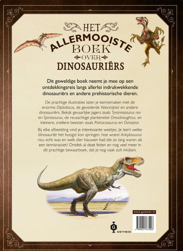 Achterkant van Het allermooiste boek over dinosauriërs