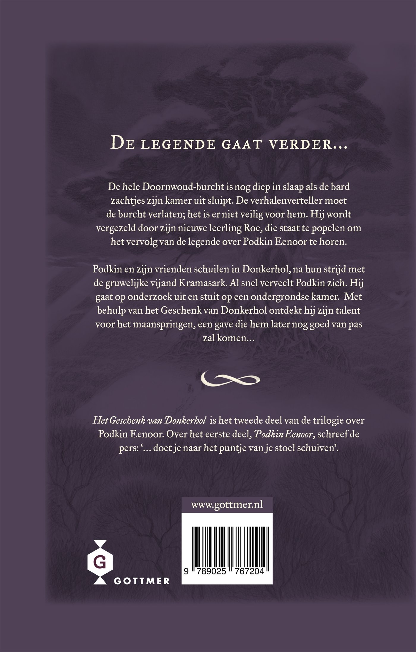 Achterkant van Het geschenk van Donkerhol