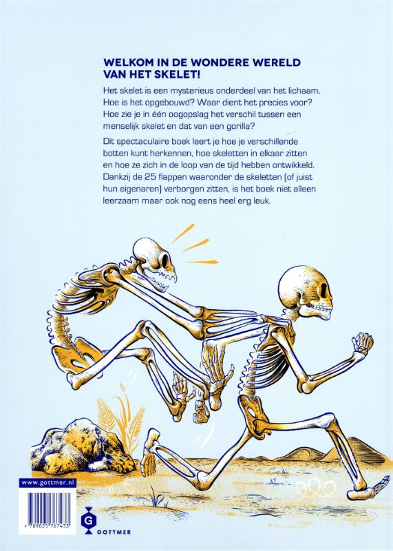 Achterkant van Van wie is dat skelet?