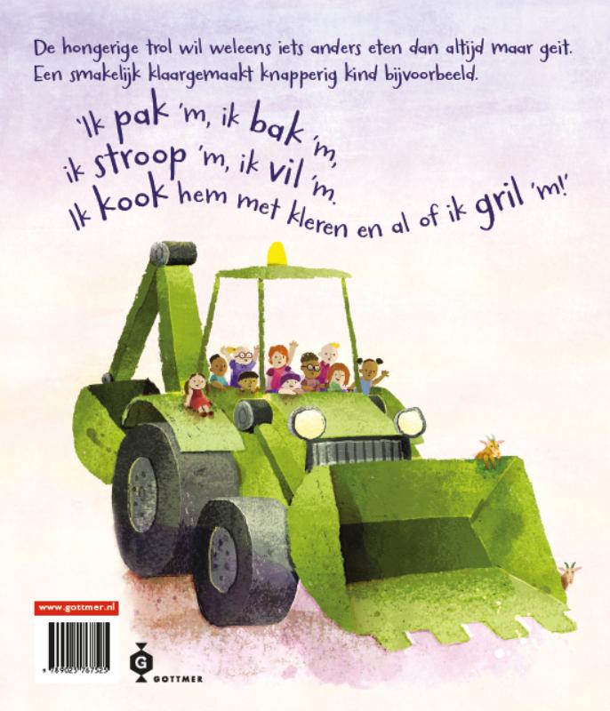 Achterkant van De hongerige trol