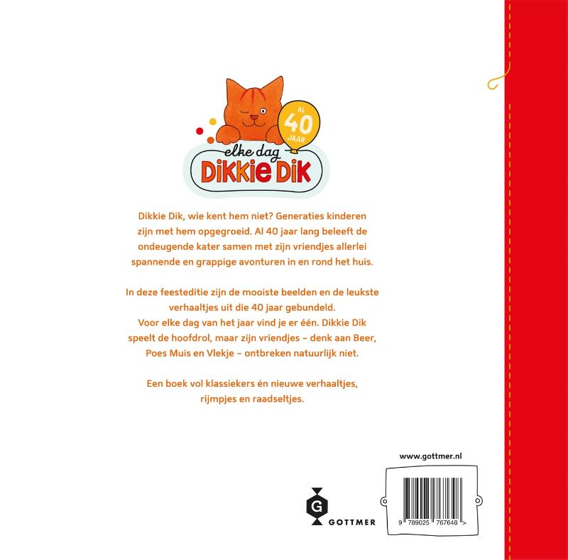 Achterkant van Elke dag Dikkie Dik