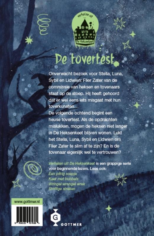 Achterkant van De tovertest