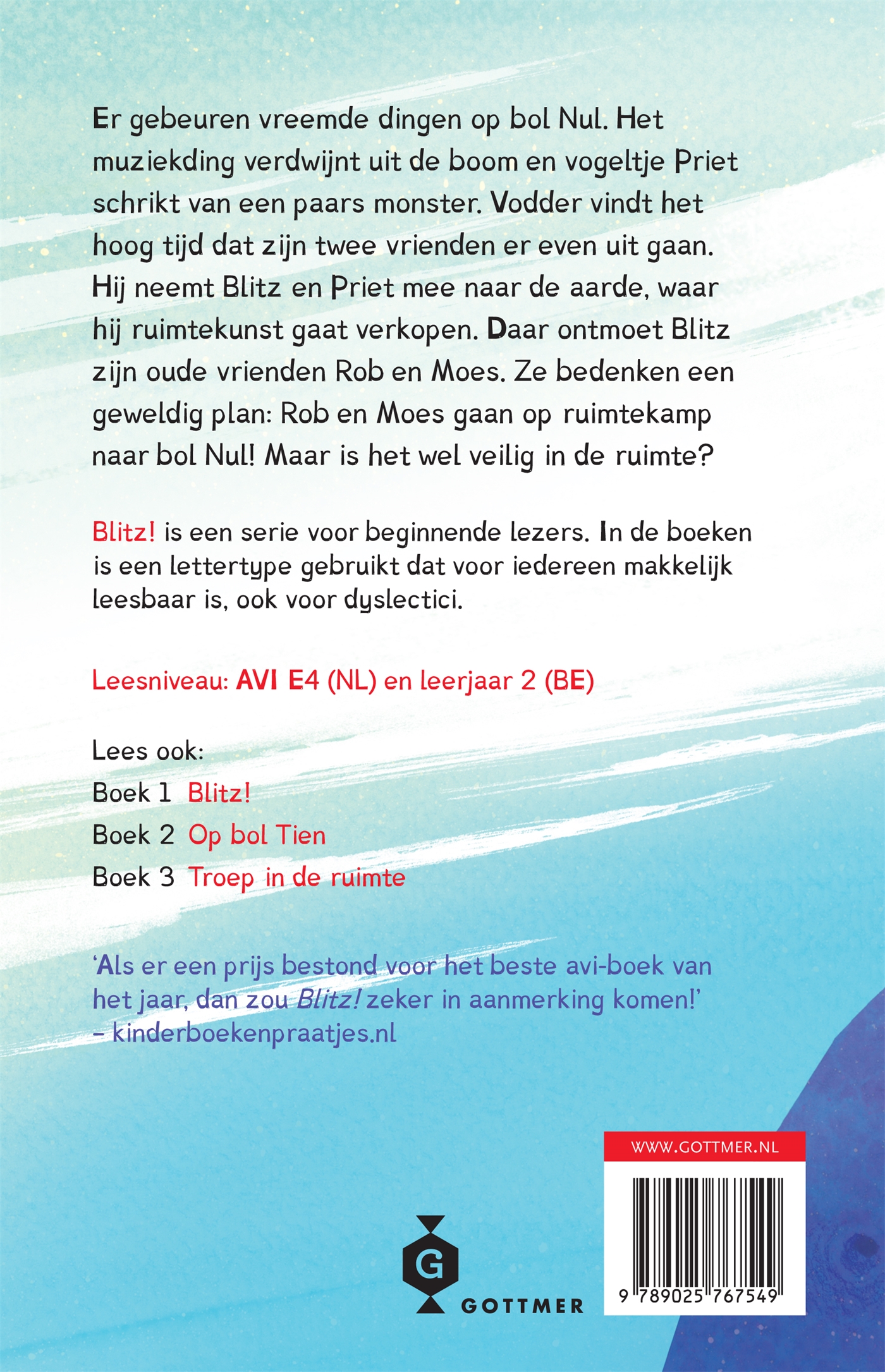 Achterkant van De jacht op het monster