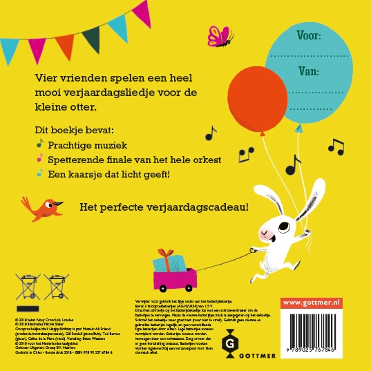 Achterkant van Fijne verjaardag voor jou!