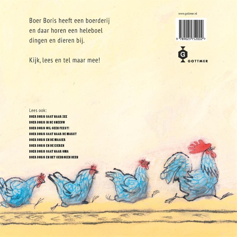 Achterkant van Boer Boris (met bouwplaat)